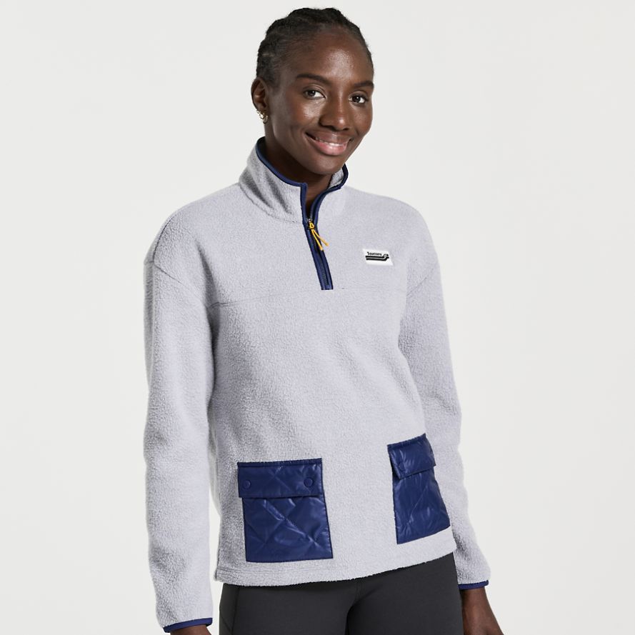 Saucony Rested Sweatshirt Dame Lyse Grå | Norge-260173