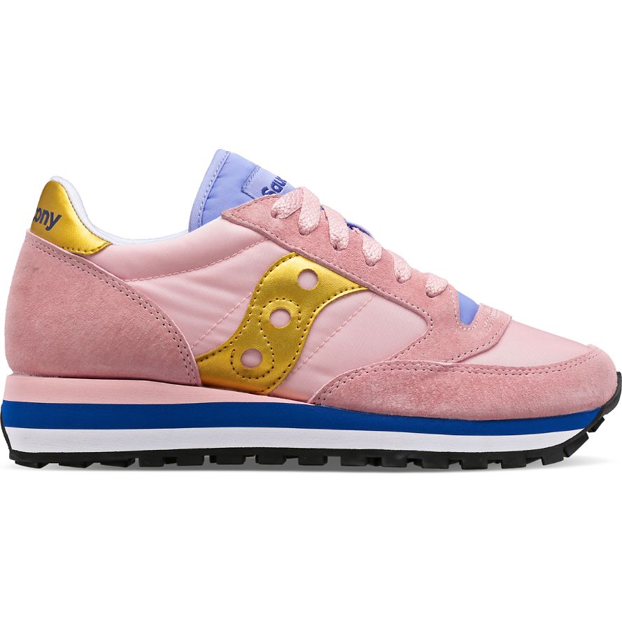 Saucony Jazz Triple Joggesko Dame Rosa Gull | Norge-430869