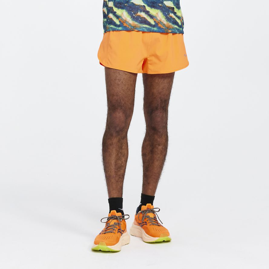 Saucony Outpace 2.5" Løpeshorts Herre Oransje | Norge-687251